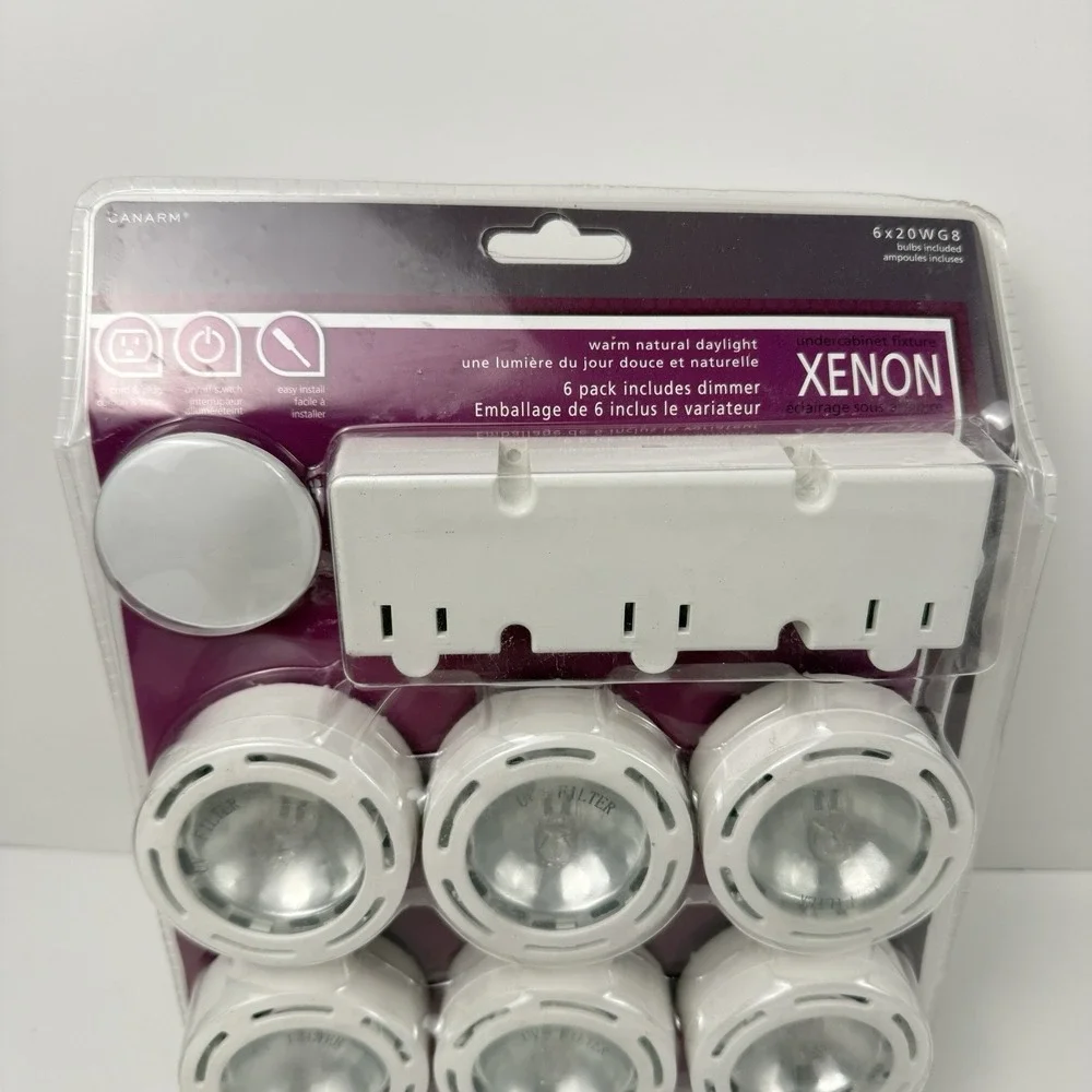 Canarm 6 Light Xenon Undercabinet Task & Accent Light Kit w/ Touch Dimmer NEW